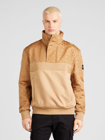 BOSS Black - Sudadera 'Sidney76' en beige: frente