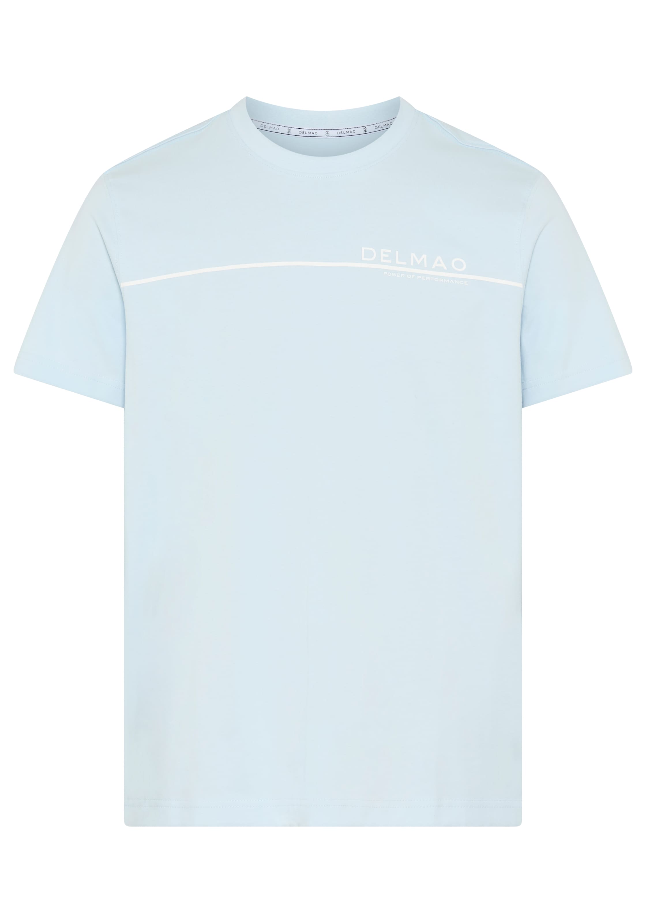 DELMAO T-Shirt 'DELMAO ' in Blau: Vorderseite