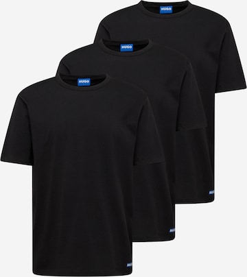 T-Shirt 'Naolo' HUGO Blue en noir : devant