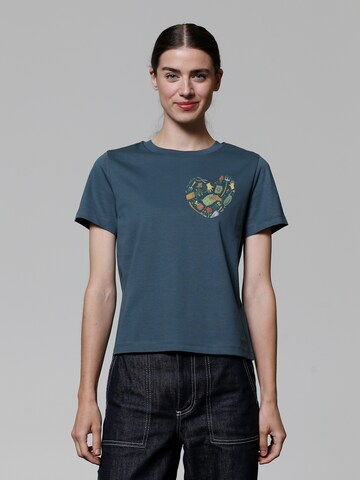 T-shirt 'Gartenliebe' Watapparel en bleu : devant