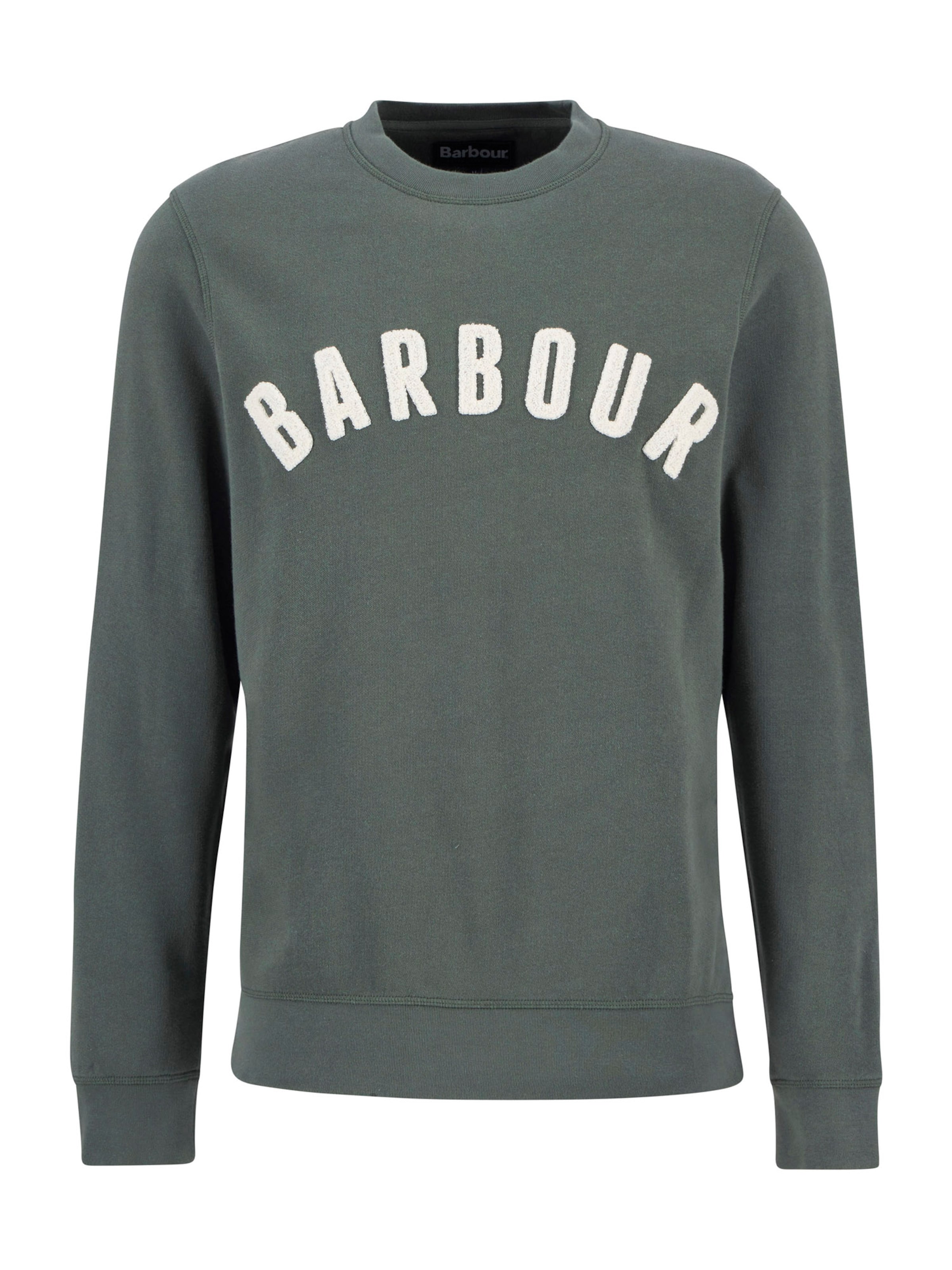 Barbour Μπλούζα φούτερ σε πράσινο: μπροστά