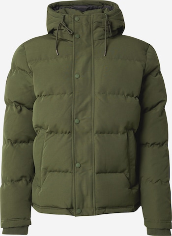 Superdry Зимняя куртка 'Everest' в Зеленый: спереди
