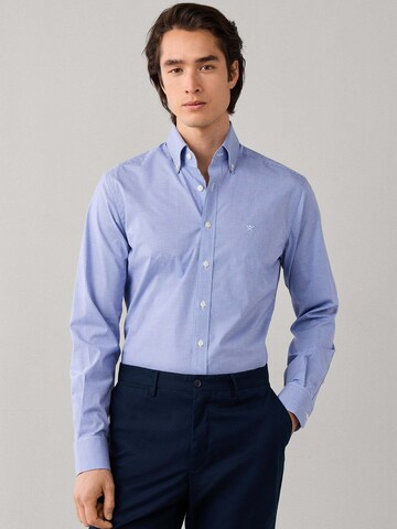 Hackett London Regular fit Button Up Shirt 'Gingham' in Blue: front