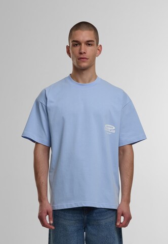 Another Cotton Lab Shirt 'Analog Diaries' in Blau: Vorderseite