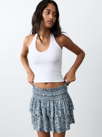 Jupe 'SALTF' MANGO TEEN en bleu : devant