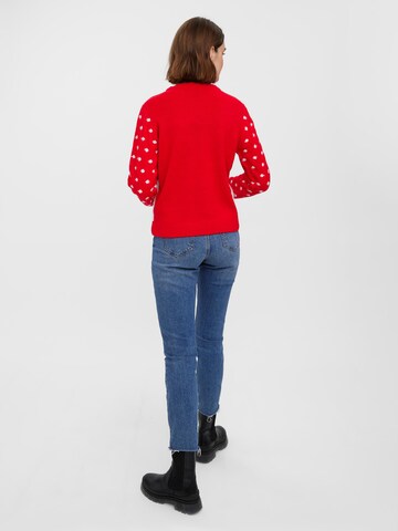 VERO MODA Sweater 'Rudy' in Red