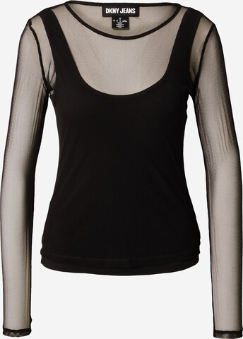 Camicia da donna di DKNY in nero: frontale