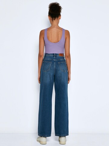 Noisy may Wide Leg Jeans 'Drew' in Blau