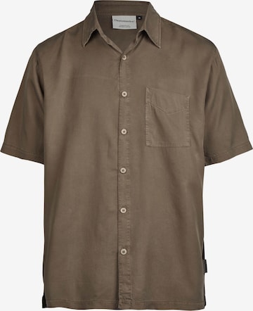 Cleptomanicx Regular fit Button Up Shirt 'Easy' in Brown: front