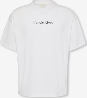 T-Shirt Calvin Klein en blanc : devant
