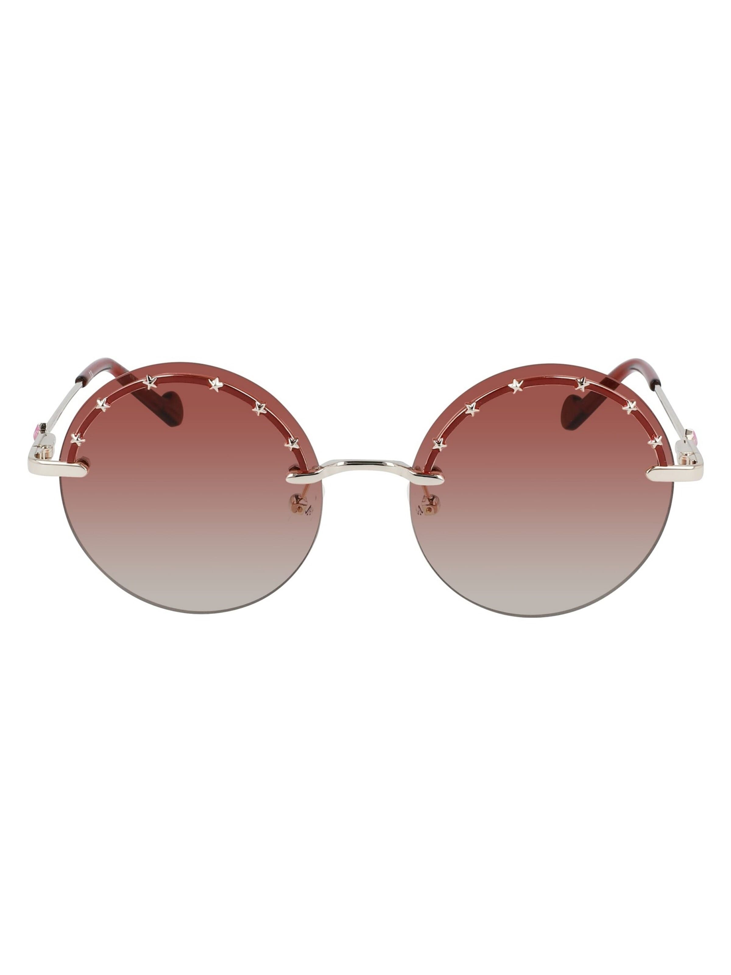 Lunettes de soleil Liu Jo en or : devant