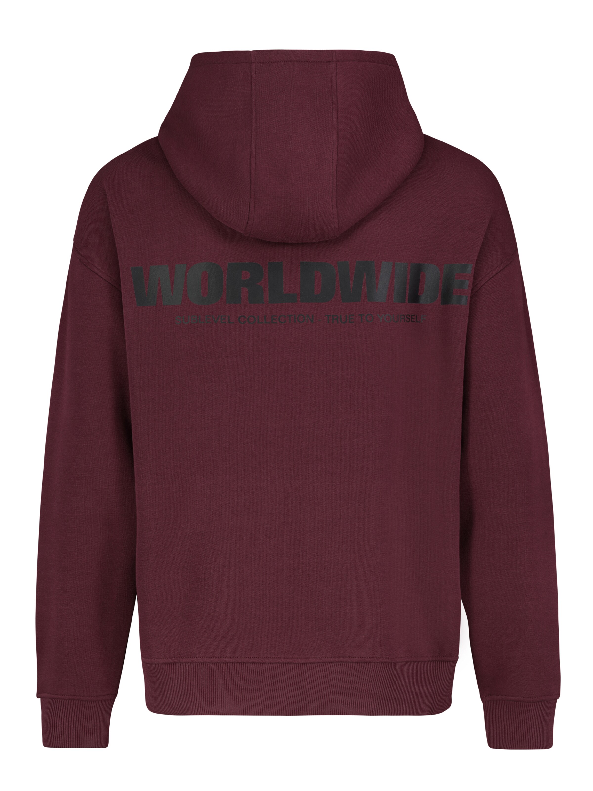 Sublevel Sweatshirt 'Worldwide' in Rood