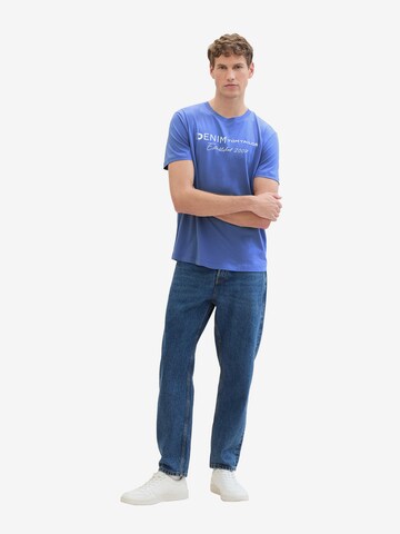 TOM TAILOR DENIM Тениска в синьо
