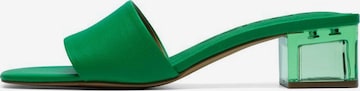 Bianco Mules 'FOXY' in Green: front