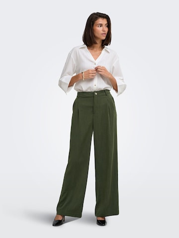 JDY - Pierna ancha Pantalón en verde
