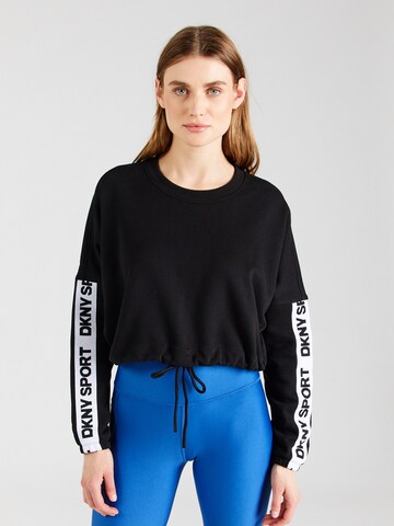DKNY Performance Sports sweatshirt in Black: front