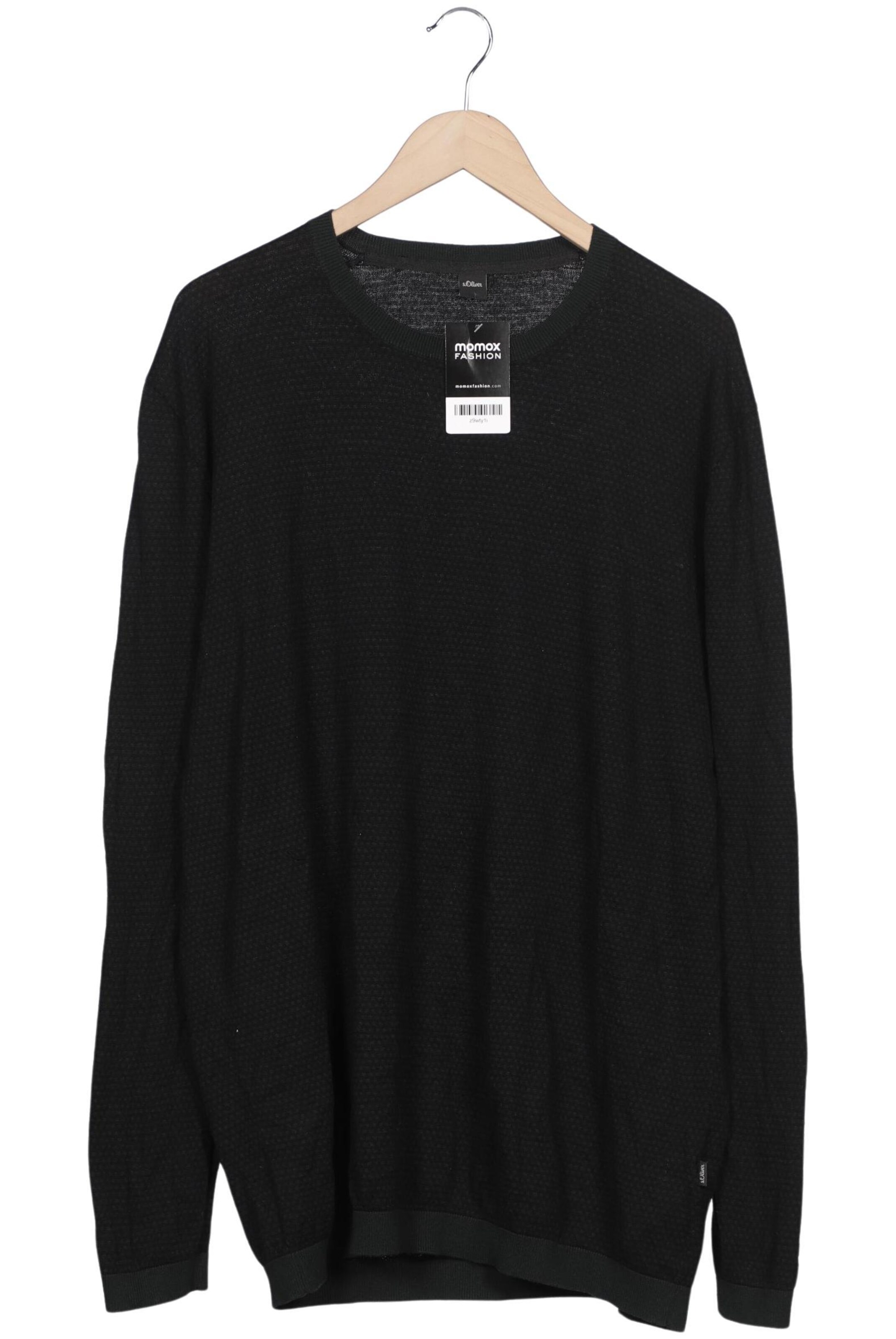 s.Oliver Pullover XXL in Schwarz: Vorderseite