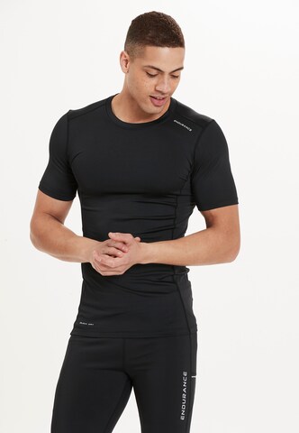 ENDURANCE Performance Shirt 'Power' in Black: front