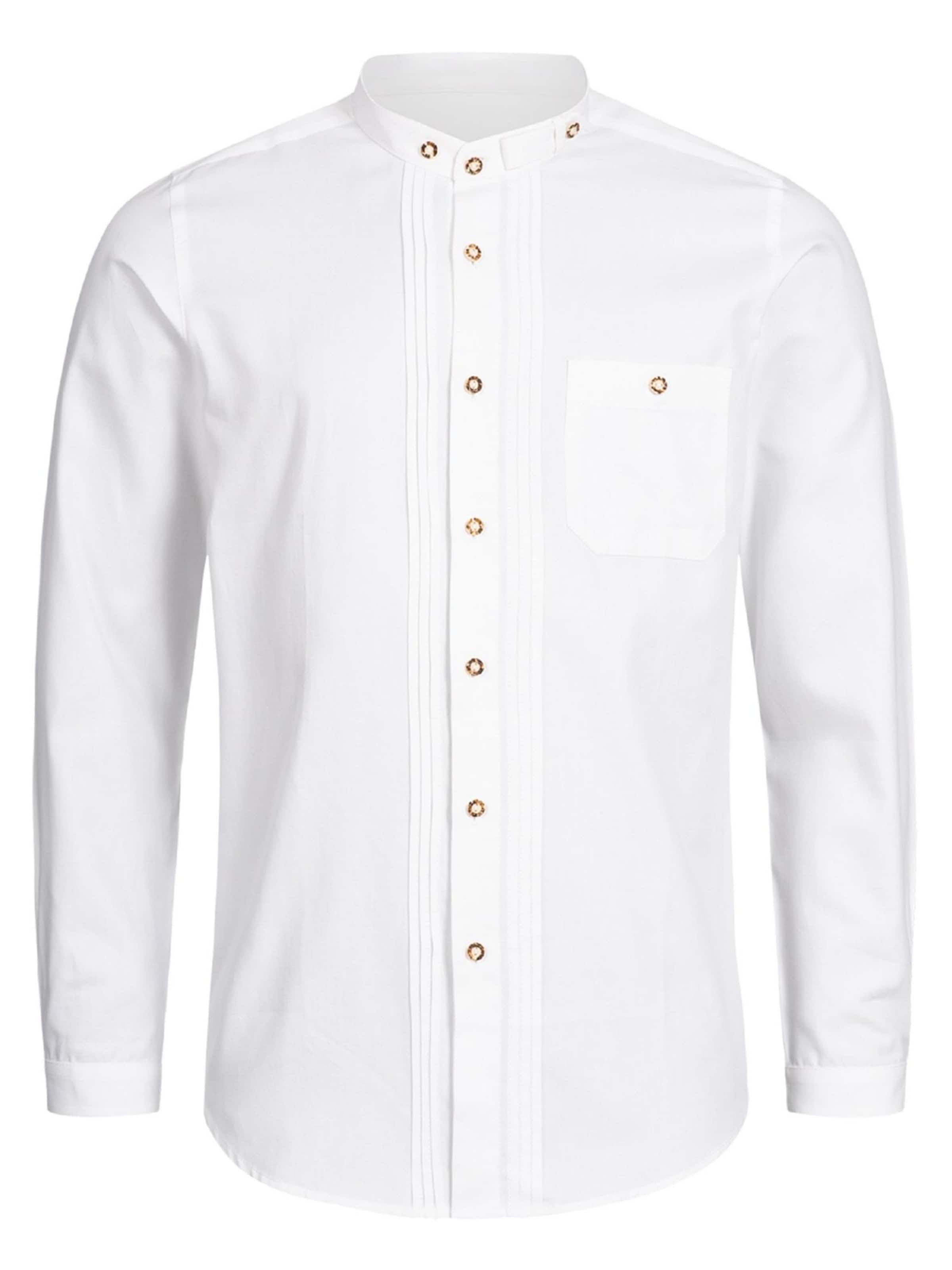 STOCKERPOINT Trachtenshirt 'Fredi'‌‌‌‌‌‌‌ in Weiß: Vorderseite