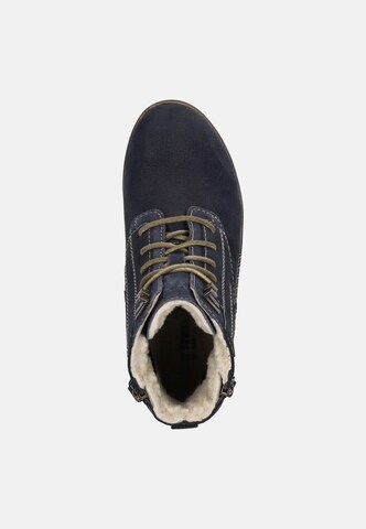 JOSEF SEIBEL Lace-Up Ankle Boots 'Conny' in Blue