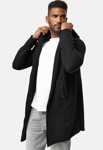INDICODE JEANS Sweat jacket ' Brekstad ' in Black