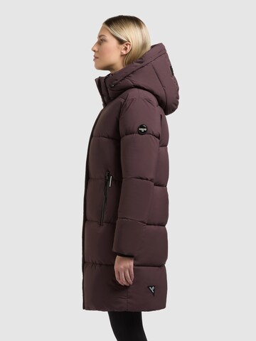 khujo Wintermantel 'Haya2' in Rood