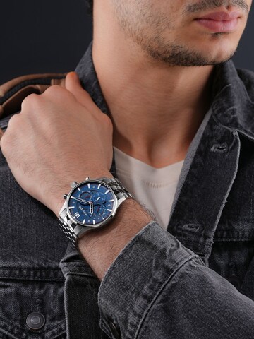 POLICE Analog watch 'Driver II' in Silver: front