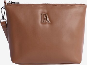 Don Algodon - Bolso de noche 'Bianca' en marrón: frente