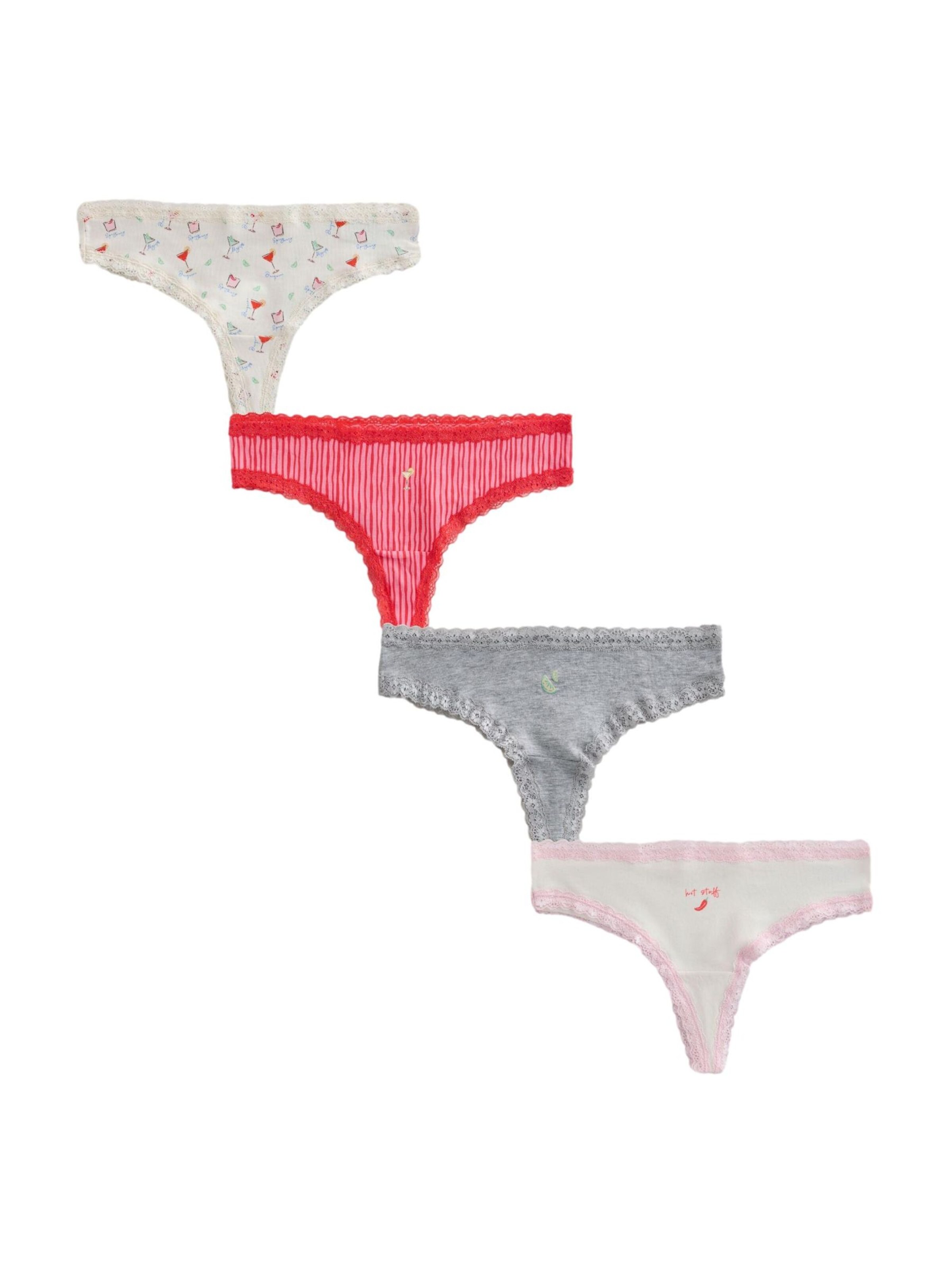 Next String in XS in de kleur Grijs / Pink / Wit, Productweergave