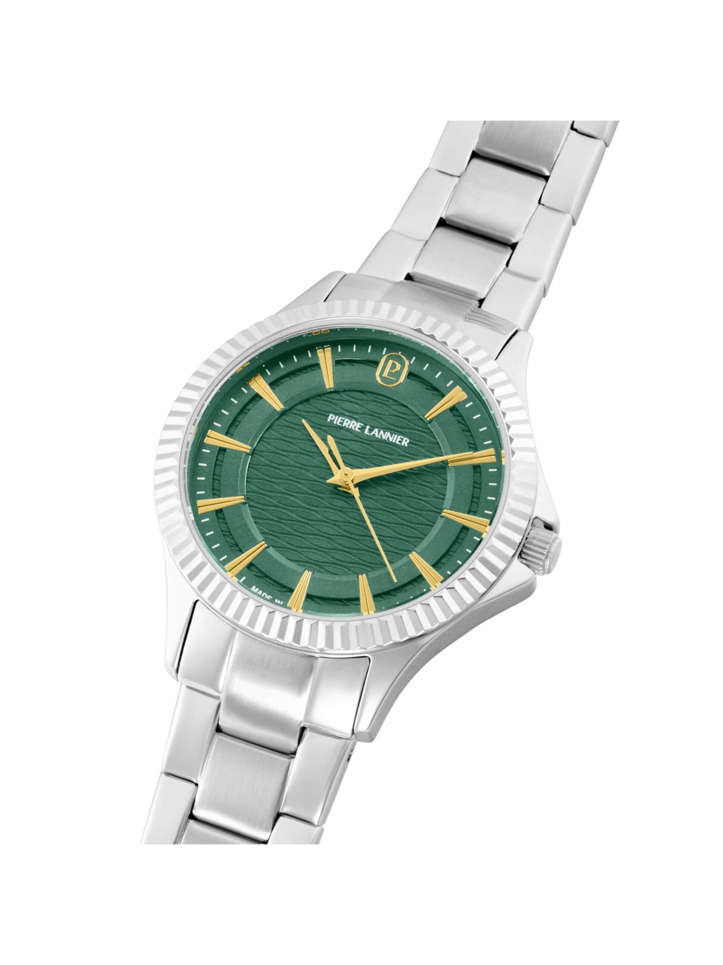 Montre à affichage analogique 'Metropolitain' Pierre Lannier en vert