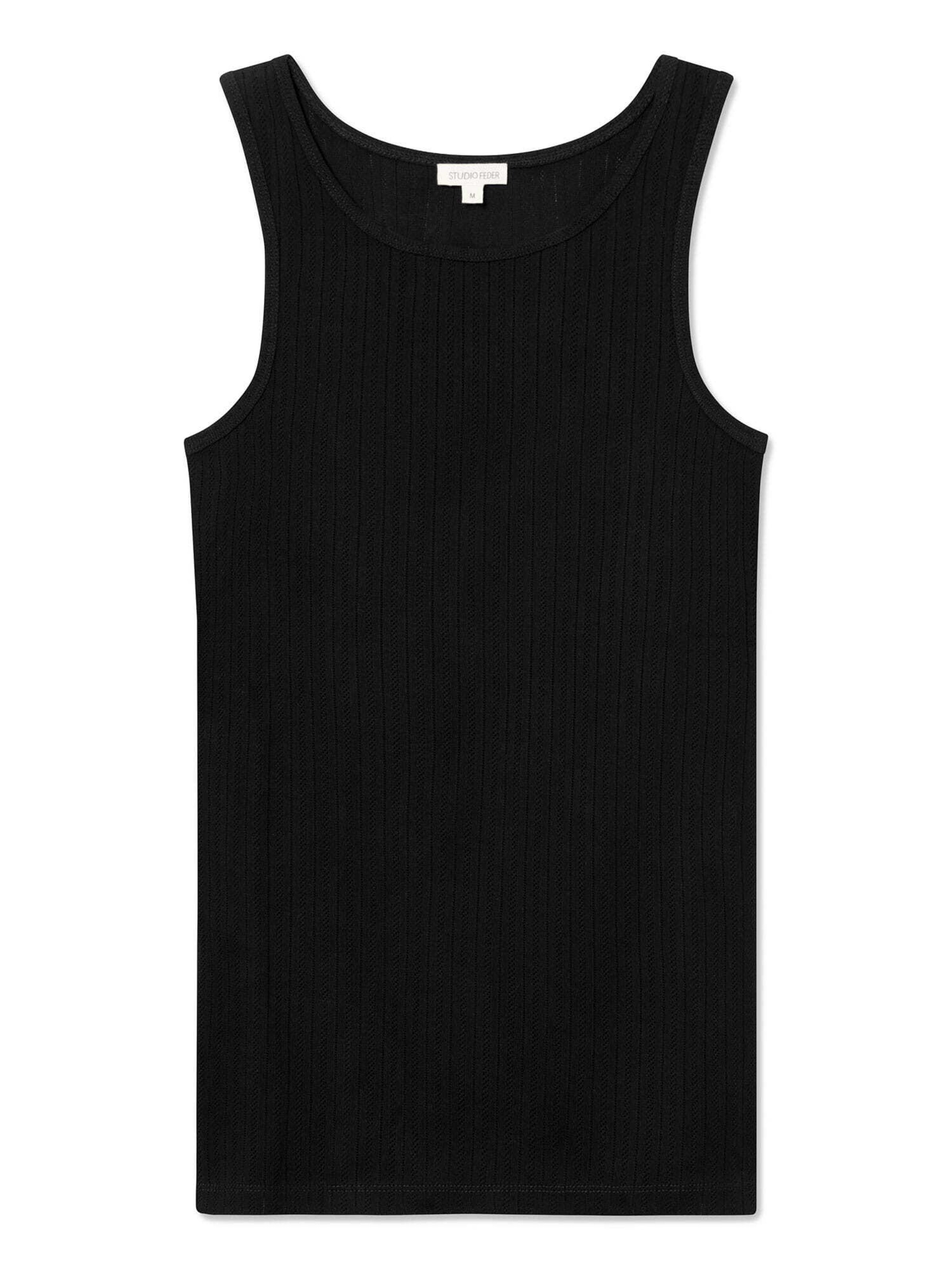 Haut STUDIO FEDER en noir : devant