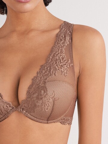 INTIMISSIMI Balconette Bra in Brown