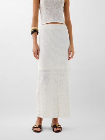Scalpers Pointelle White Skirt ' ' in Weiß