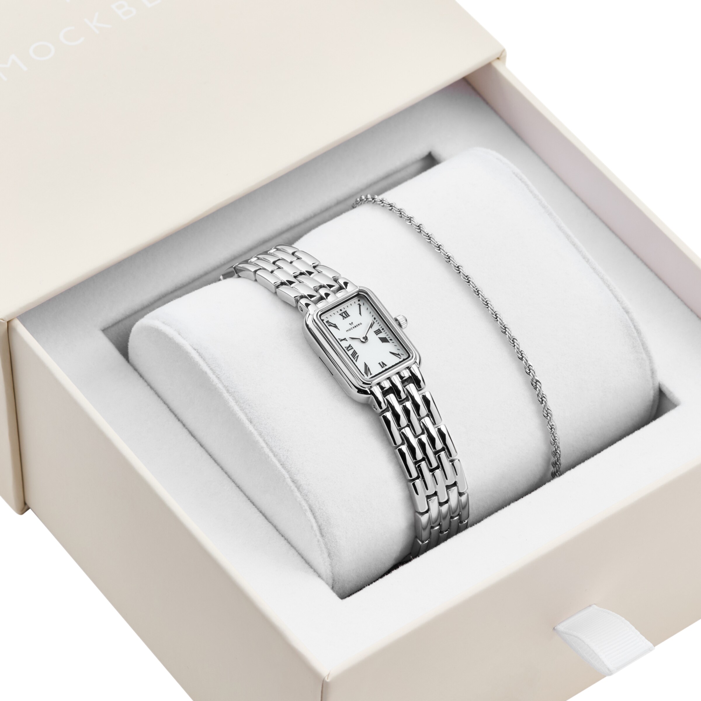 Mockberg Uhr in Silber