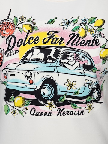 Queen Kerosin Shirt 'Dolce Far Niente' in White