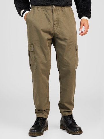 Dr. Denim Regular Cargo Pants 'Rush' in Green: front