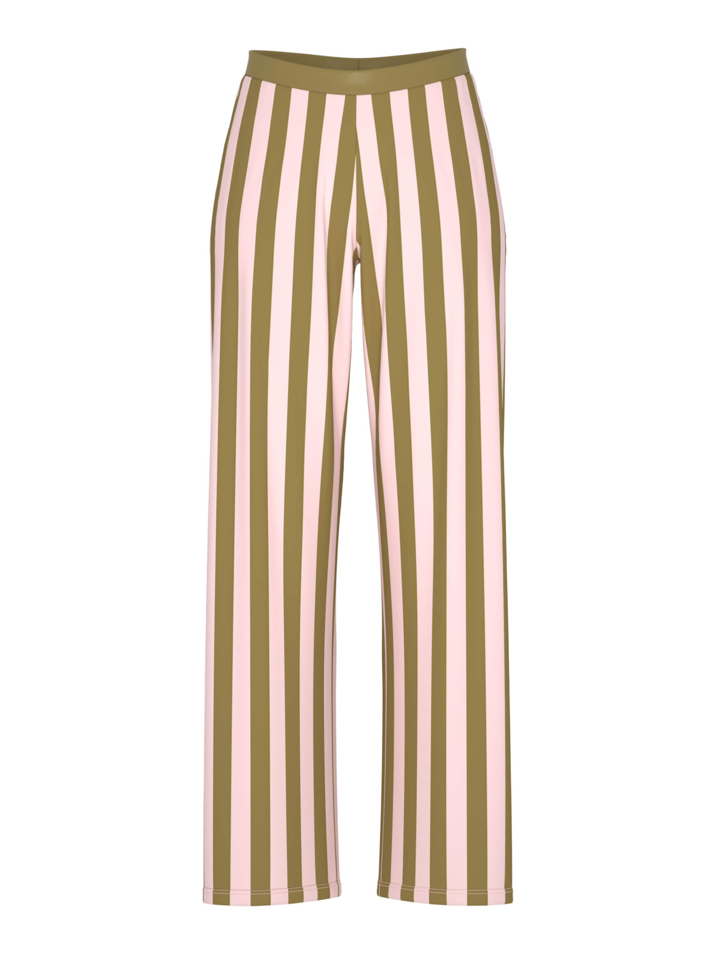 Mey Pyjamabroek 'Vivid Lines' in Groen: voorkant