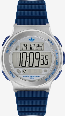 ADIDAS ORIGINALS Digitaal horloge 'Expression Three' in Blauw: voorkant