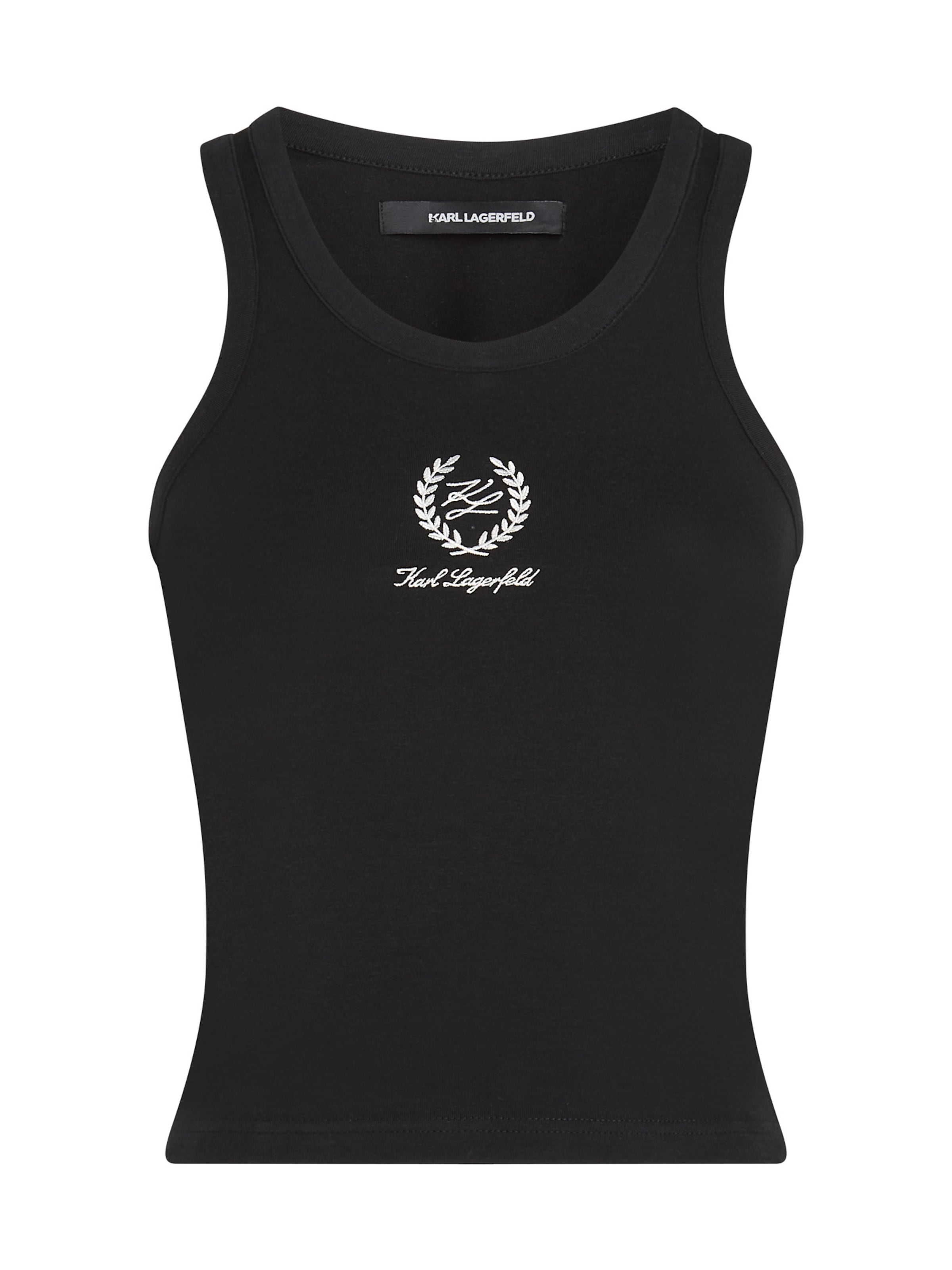 Karl Lagerfeld Τοπ 'Hotel' σε μαύρο: μπροστά