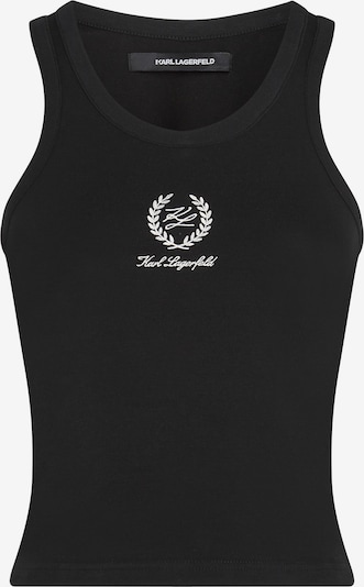 Karl Lagerfeld Toppi 'Hotel' värissä musta / valkoinen, Tuotenäkymä