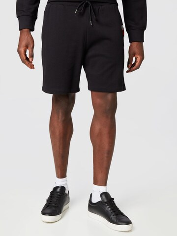 Sergio Tacchini Regular Workout Pants 'NEW IBERIS' in Black: front