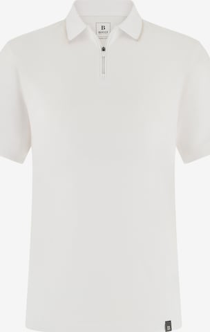T-Shirt 'Pima Interlock' Boggi Milano en blanc : devant
