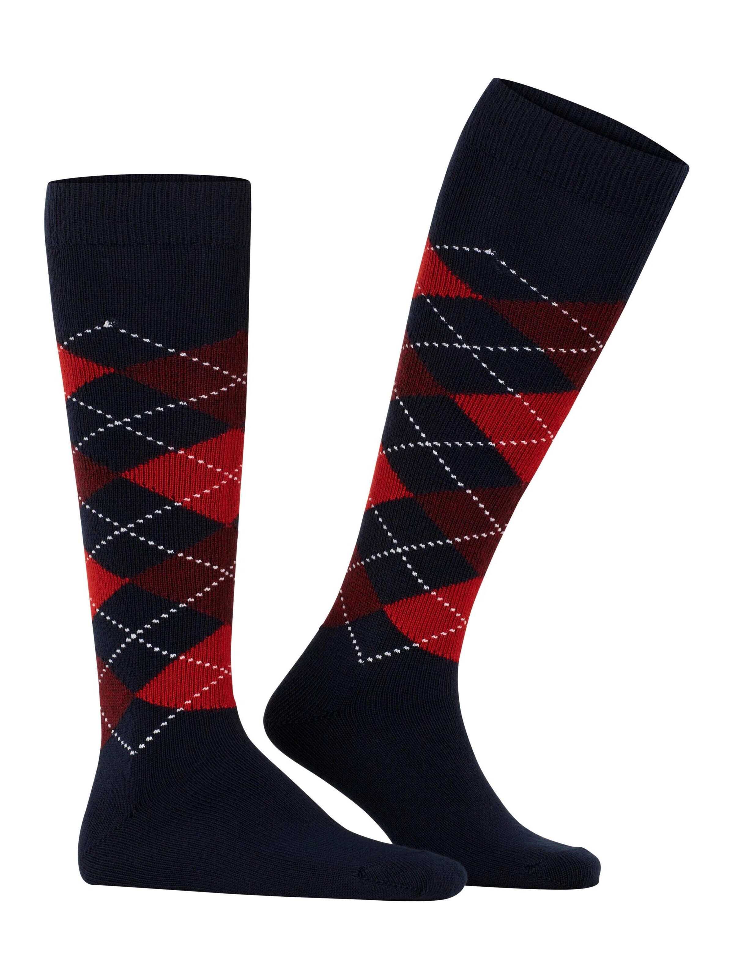 BURLINGTON Kniestrümpfe 'Preston'‌‌‌‌‌‌ in Blau