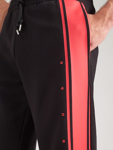 HUGO - Loosefit Pantalón 'Demsipant' en negro