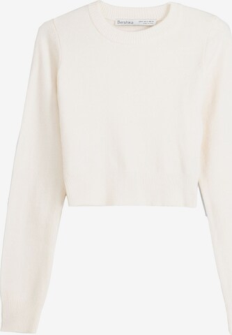 Bershka Sweater in Beige: front