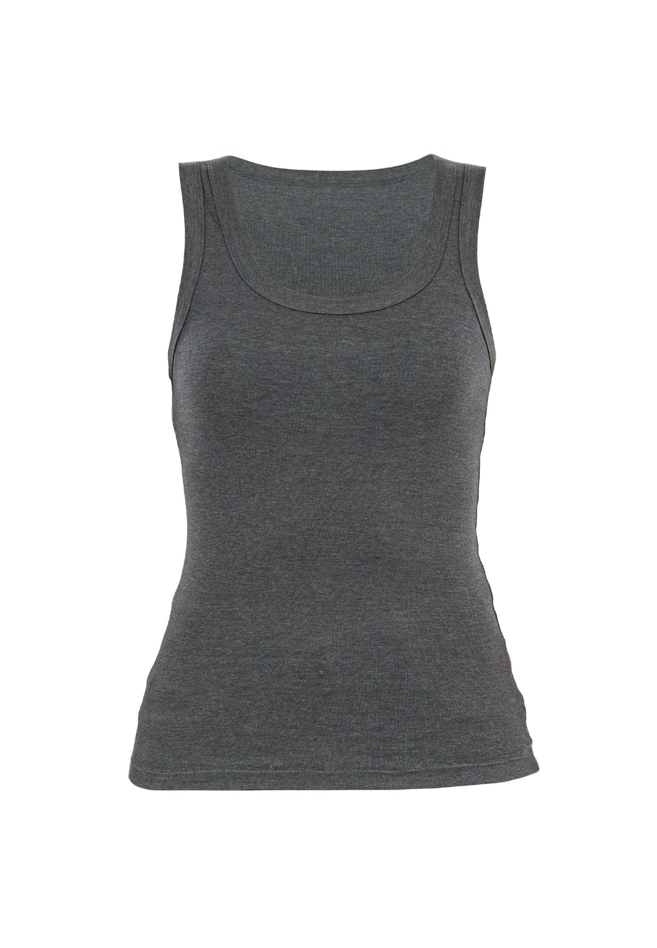 Suri Frey Top ' SFY Freyday ' in Grey: front