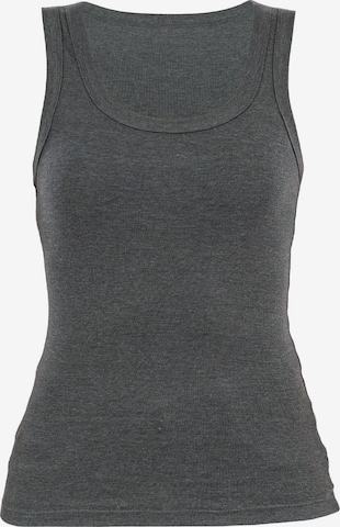 Suri Frey Basic-Tanktop ' SFY Freyday ' in Grau: Vorderseite