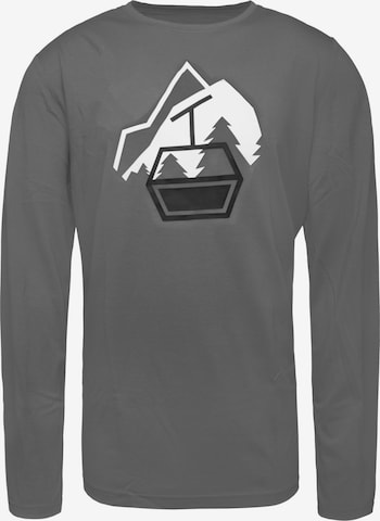 T-Shirt fonctionnel 'Glogghus' Schöffel en gris : devant