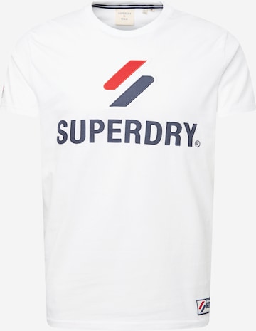 T-Shirt Superdry en blanc : devant