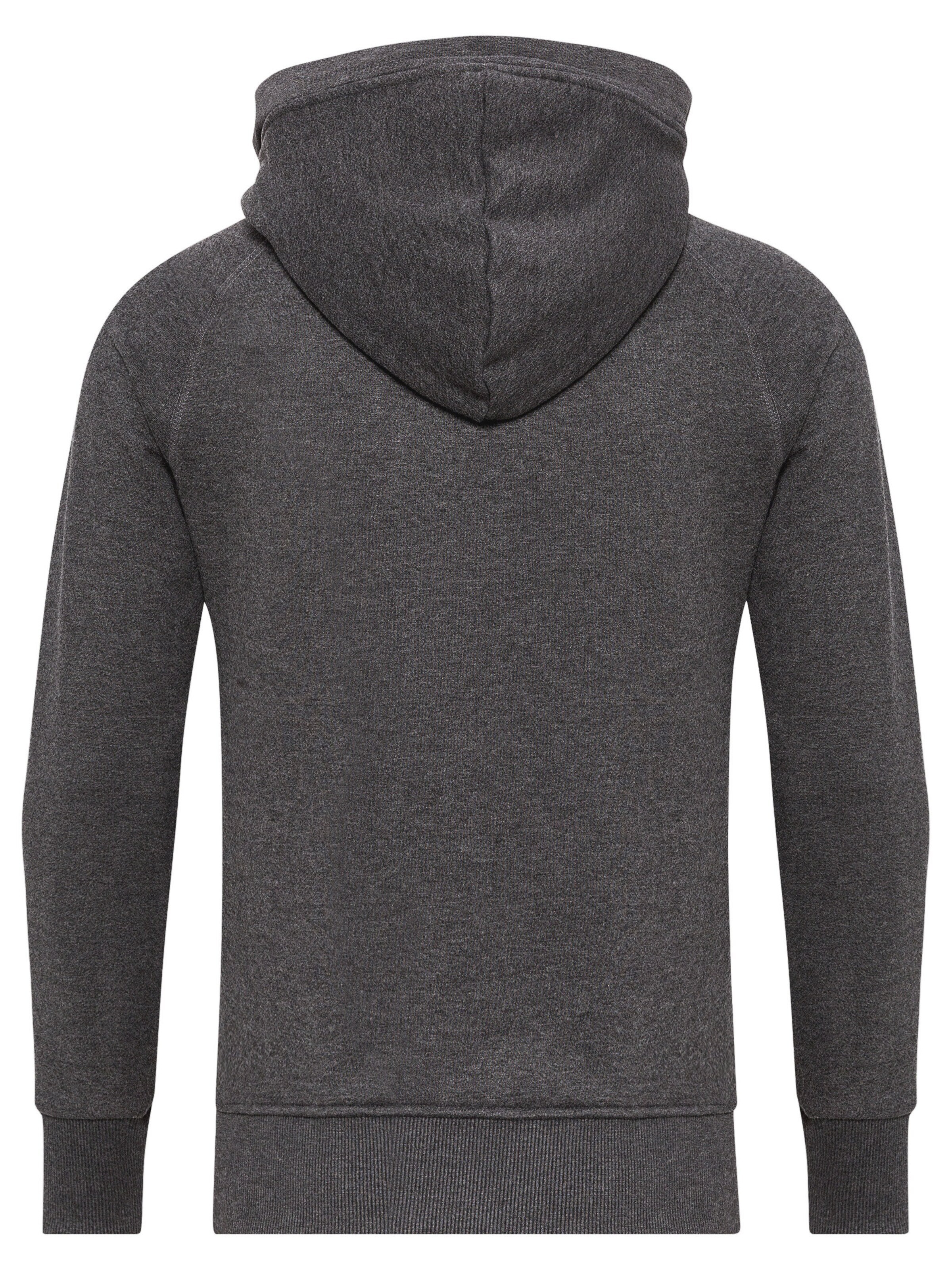 yazubi Zip-Up Hoodie 'Jacob' in Grey